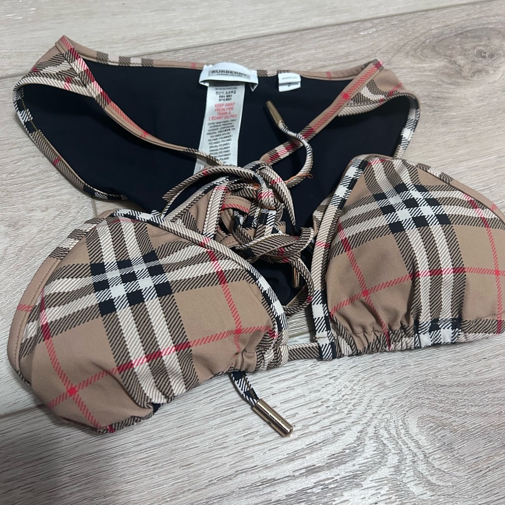 Burberry Check Triangle Bikini
